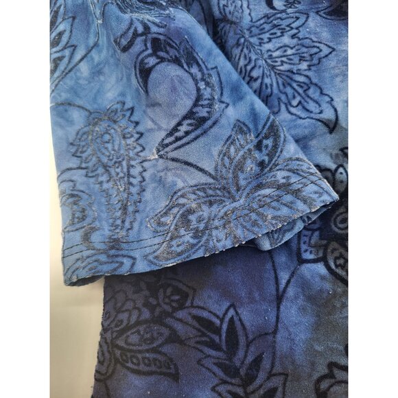 Fairy Grunge Velvet Burnout Top Whimsigoth Womens Petite LG Sami & Jo Vtg y2k - Picture 9 of 10